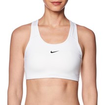 Nike Swoosh Women&#39;s Medium-Support 1-Piece Pad Sports Bra BV3636-100 Siz... - $34.76