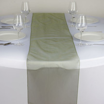 Willow Green Organza 14X108&quot;&quot; Table Runner Wedding Party Tabletop Decorations Gi - £4.98 GBP
