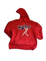Joe Mauer - Mauer Power Hooded Red Sweatshirt L Minnesota Twins MLB Merchandise - $23.76