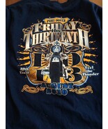 Mens T-Shirt Long Sleeved Adult S Motorcycle Port Dover Friday the 13th ... - $13.52 CAD
