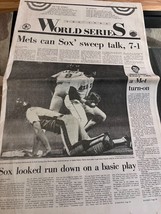 Red Sox New York Mets Boston Globe October 22 1986 World Series MLB - £13.78 GBP