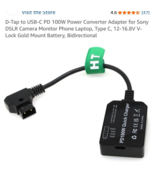 D-Tap USB-C PD 100W Power Converter Adapter for Sony Camera Phone Laptop... - $728.46 MXN