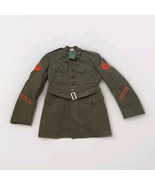 VTG US Marines Uniform Jacket Mens 39 S Green USMC Military Coat 1988 LO... - €38,11 EUR