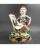 Royal Japan Figurine Girl Painting A Picture, Mint Condition And Vintage - $55.49 CAD