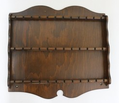 VINTAGE Wooden Souvenir Spoon Collector Wall Rack Display Holds 36 spoon... - £14.93 GBP