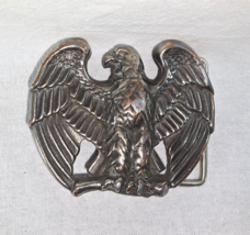 Eagle Belt Buckle Metal Wings Spread Silvertone Vtg Avon 1982 Majestic Eagle - £6.61 GBP