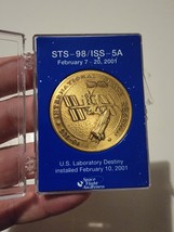 NASA Mission STS-98, ISS - 5A U.S. Lab Destiny Commemorative Coin, Origi... - $66.64