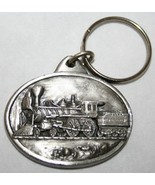 Vintage 1984 SISKIYOU BUCKLE CO Pewter Steam Locomotive Train KEYCHAIN R... - $181.47 MXN