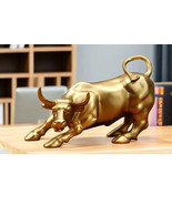 BULL Resin Ornament Home Office Desktop Animal Statue Decoration Accesso... - €18,97 EUR