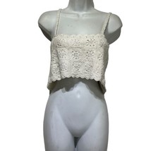 bp nordstrom Spaghetti Strap Crochet Crop Top Size XL - $16.82