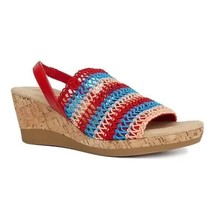 KAREN SCOTT - Meriamm Macrame Cork Wedge Heel Colorful Sandals - £22.29 GBP