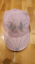 Women’s Fashion Rhinestone Angel Fish Baseball Peaked Cap in Pink - £11.75 GBP