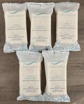 (5) Pure &amp; Gentle Oatmeal Bath &amp; Body Bars W/Oatmeal &amp; Coconut Oil 3 oz.X 5 New. - £9.46 GBP