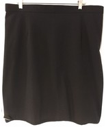 Dressbarn Woman Black Skirt 16W Knee Length Pencil Zipper Partial Lining... - $225.80 MXN