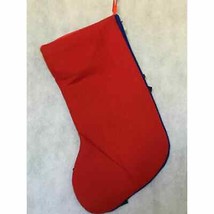 Felt Christmas Stocking Embellished Applique Santa Deer Holly Bell Lined... - $22.95