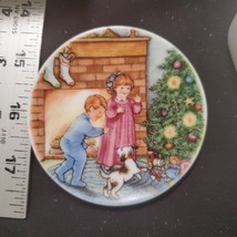 Vintage Hallmark Morning of Wonder Mini Porcelain Plate Ornament 1989 NOS - £4.48 GBP