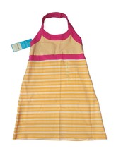 Carter&#39;s Girl&#39;s Orange Striped Stretch Sundress, Halter Dress, Size 4 - $145.66 MXN