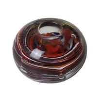 Lenox Millefiori Collection Taper Candle Holder Art Glass Paperweight  - £15.44 GBP