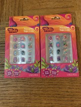 Trolls Girls Kids Press On Nails 24 Pieces (2 Boxes Of 12ea)-Brand New-SHIP 24HR - £9.36 GBP
