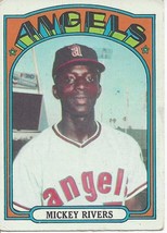 1972 Topps Mickey Rivers 272 Angels VG - $1.00