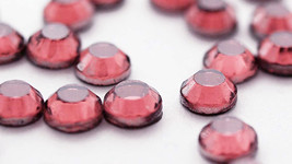 HOTFIX Rose (Dark Pink) Rhinestones 4 Sizes (SS06, 10, 16, 20) min 144Pcs/Bag - £4.01 GBP