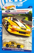 Hot Wheels 2016 Walmart Ford Performance Series 6/8 Ford Mustang Cobra Yellow - £5.49 GBP