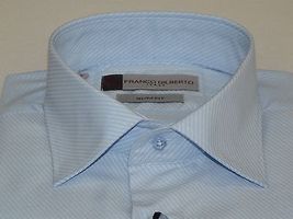 Men Franco Gilberto Shirt Twill Cotton Blend Spread Collar Turkey 5566-418 blue image 6
