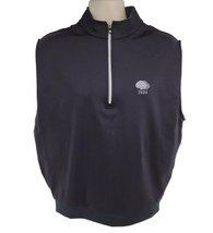 FootJoy Golf Vest Black 1/2 Zip Size M 1924 Twin Orchard - $26.68