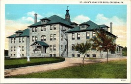 St Johns Home For Boys Cresson PA Postcard - £7.86 GBP