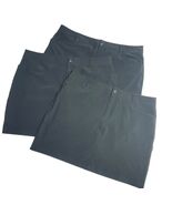Lot Of 3 Eddie Bauer Skort Womens 16 Black GOLF Sport TENNIS Stretch Skirt - $19.79