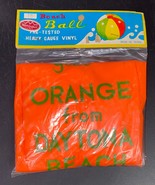 Daytona Beach Orange 16&quot; Inflatable Ball &quot;Your Orange From Florida&quot; 1960... - $39.59