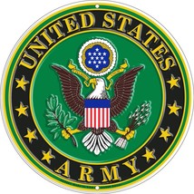 U.S. Army Logo Sign Round 12&quot; - £13.20 GBP
