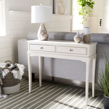 Safavieh Home Collection Opal Distressed White 2-Drawer Console Table - $140.99