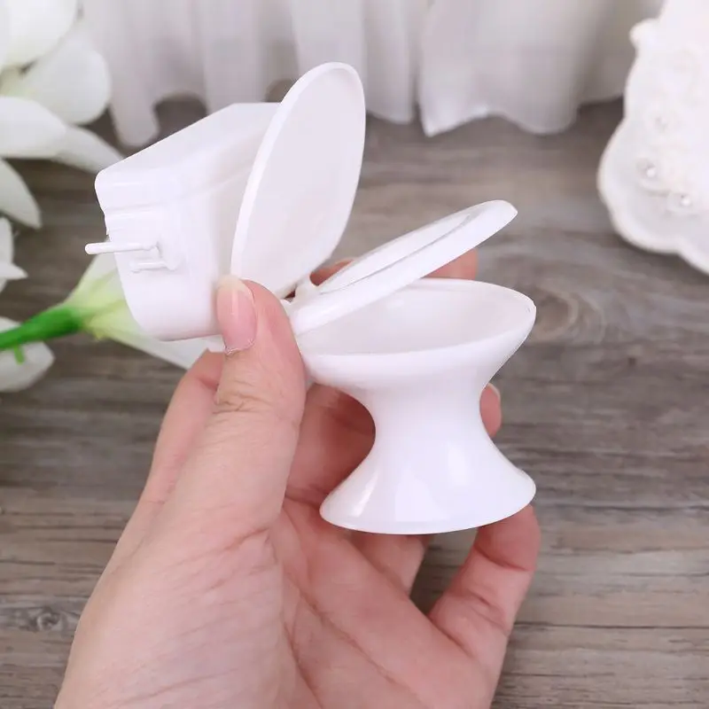 1/12 Dollhouse Miniature Bath Shower Modeling Toilet Bathtub Faucet Simulation - £8.56 GBP