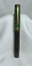 Parker Duofold 1930&#39;s Vtg  Fountain Pen Two Band Cap Green And Brown - £717.72 GBP