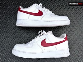 Authenticity Guarantee 
Nike Air Force 1 Low Top White Team Burgundy Red CZ03... - £98.91 GBP