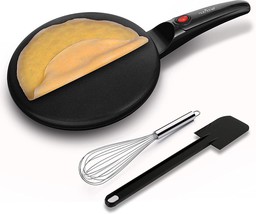 NutriChef Electric Griddle Crepe Maker - Pan Style Hot Plate Cooktop wit... - £19.67 GBP