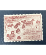 U.S. 1941 Federal Duck Stamp #RW8 Ruddy Ducks $1 Mint NH OG - $1,311.47 MXN