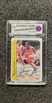 Michael Jordan Chicago Bulls HOF Autograph Basketball Rookie Card. Grade... - $8.00