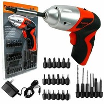 25 Pc 4.8V Cordless Screwdriver with LED Work Light Home Use Rechargeable - £30.44 GBP
