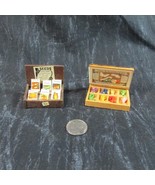 Pair Miniature Store Displays, Seed Display Counter &amp; Yarn Display Tray,... - £13.91 GBP