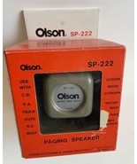 New Vintage Olson Paging speaker SP-222, 8 Ohms, 4 Watts Truck Auto Boat RV - $38.94 CAD
