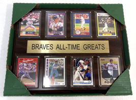 Braves All-Time Greats 15&quot;x12&quot; Frame, 8 Photo Cards, John Smoltz, Hank Aaron,++ - £19.80 GBP