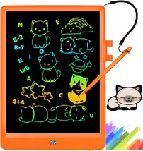 LCD Writing Tablet for Kids Erasable Electronic Drawing Tablet 10 Inch Coloful C - £25.52 GBP