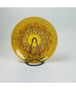 Vintage Tiara Amber Indiana 12&quot; Glass Deviled Egg Platter Serving Plate - $28.49