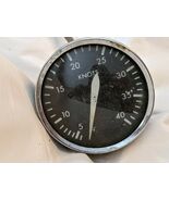 Vintage Boat Gauge 60 Knots Black White Round Untested - $769.28 MXN