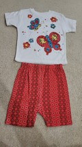 Confetti Knits Vintage 2 Piece Outfit Size 24 Months Made in Hong Kong - $33.43