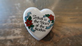 HOL 1994 JESUS IS THE HEART OF THE SEASON White Heart Pin - $9.89