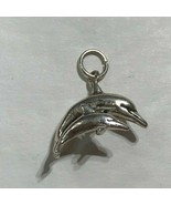 Two Dolphins Dangle Charm Sterling Silver .925  - £31.14 GBP