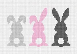 Pepita needlepoint canvas: Bunnies, 10&quot; x 7&quot; - £42.06 GBP+